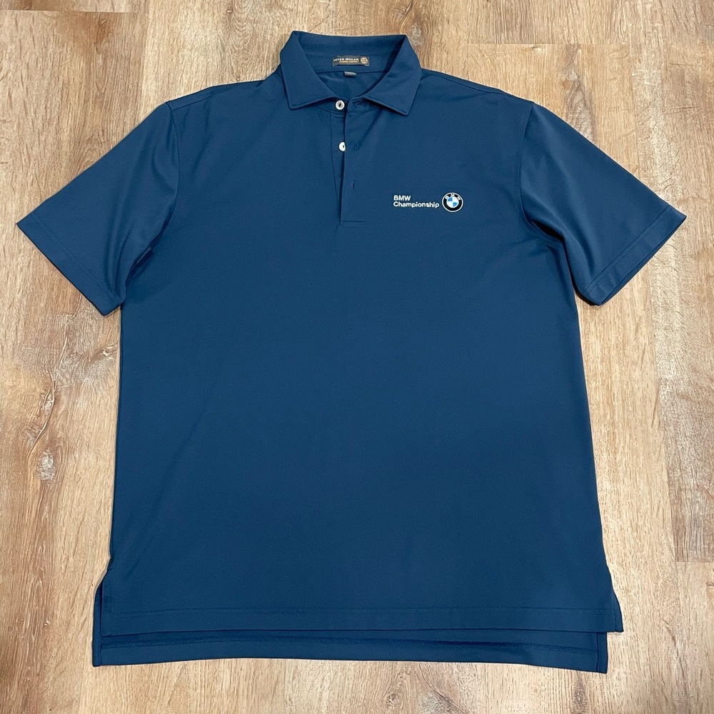 Men’s Peter Millar polo with BMW logo